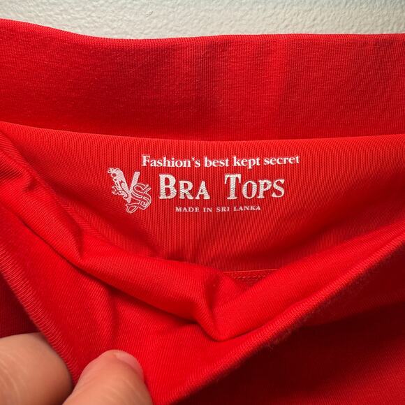 Victoria's Secret Women's Strapless Bra Tops Tube Top Red Size X-Small - Picture 2 of 6